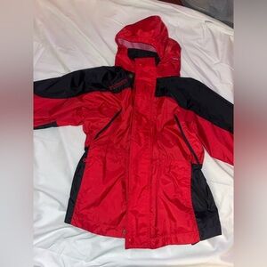 Columbia Kids Red and Black Windbreaker